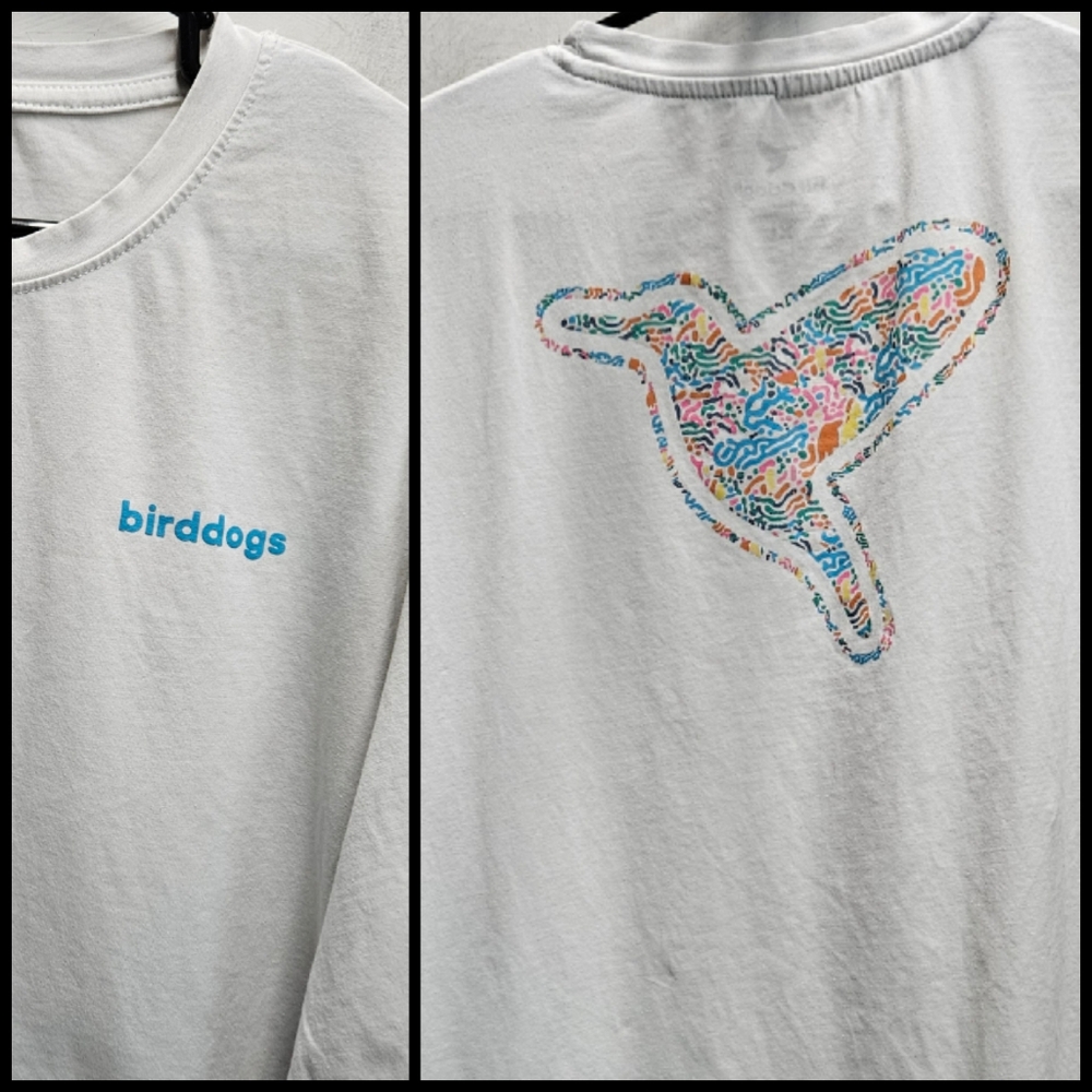birddogs XL Mens Athletic Slim Fit Double Sided Graphic Tee Golf Active Wear